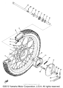 MX125A Переднее колесо