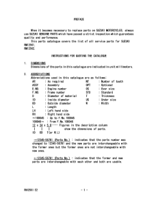 RM125 Catalog preface