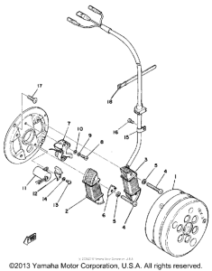 TY175B Flywheel magneto