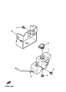 TDR250 TDR250A Бак масляный