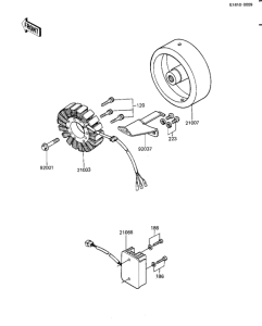 KZ1100 Generator / regulator