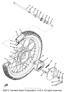 MX175A Переднее колесо