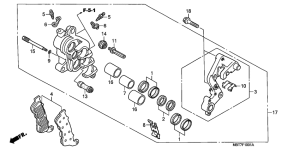 XL1000V (ABS) Передний суппорт