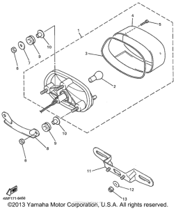 YZF600RL Фонарь