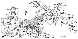 ST1300 Handlebar + top bridge
