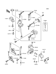 ZR250 Замок зажигания