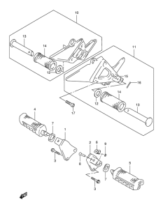 XF650 Подножки