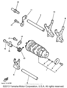 FZR600RDC Копирный вал