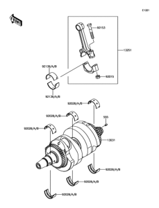 EX650 クランクシャフト