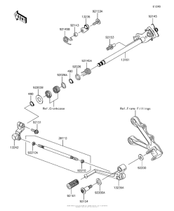 ZX636 Механизм переключения передач