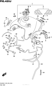 DL650X (ABS) Fuel Tank (Dl650Xal7 E33)