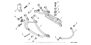 VT1300CT Saddlebag Mounting Brackets