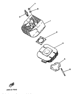 YSR50 Цилиндр