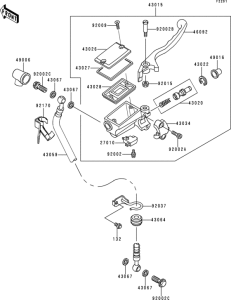 ER500 Front master cylinder(er500-b1)