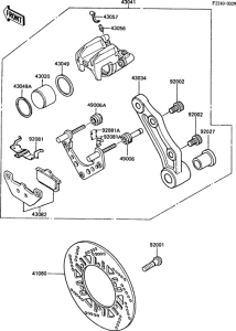 ZX1000 Задний тормоз