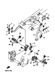 TY250Z Stand. footrest