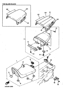 FZR600 Сиденье