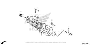 VT1300CX Rear Shock Absorber (2)