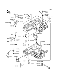 ZR1100 Картер двигателя