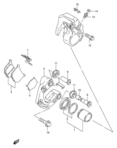 GN250 Передний суппорт тормозной
