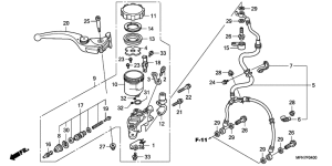 CB1000R Fr. brake master cylinder