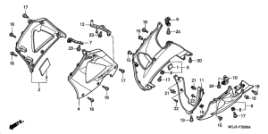 CBR900RR Нижний обтекатель
