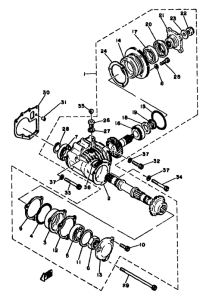 XS1100 Промежуточный ведущий вал