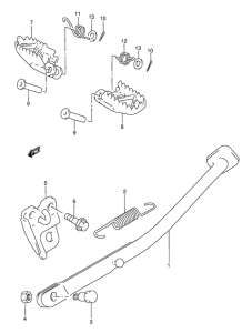 RMX250 Stand - footrest