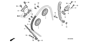 CBF1000S Цепь грм / натяжное устройство