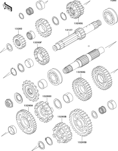 ZX750 Optional parts(zx-7rr trans.)