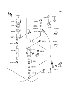ZX400 リヤーマスターシリンダー