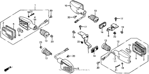 CB1000F Задний фонарь