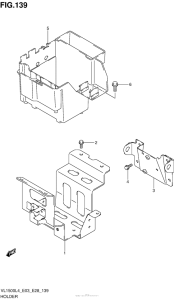 VL1500B Держатель обтекателя