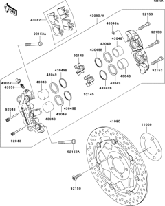 ZX1200 Front brake(b3h / b4h)