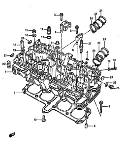 GSX750 Головка цилиндров