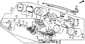 CX650 Приборы