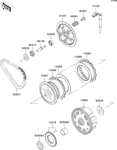 ER500 Сцепление
