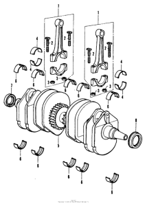 CB350 Коленвал