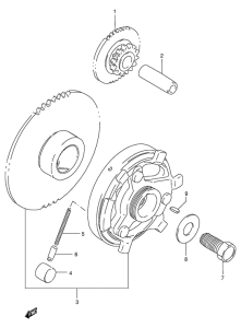 GSX-R400 Муфта стартера