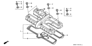CB750F Крышка головки цилиндров