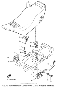 FJ600N Сиденье