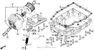CB900 Oil filter + oil pan