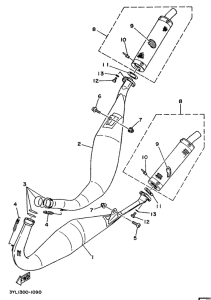 TZ250 Выхлопная система