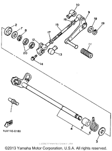 FJ1200TC Вал переключения