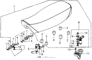 MT125 Сиденье