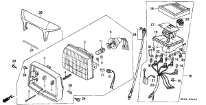 C50 Headlight / speedometer