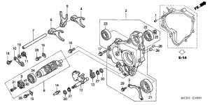 ST1300 Вилка переключения передач