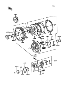 KH125 Сцепление