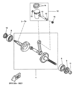 CW50 Коленчатый вал и Поршень