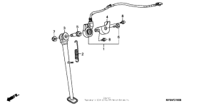XR650L Подножка